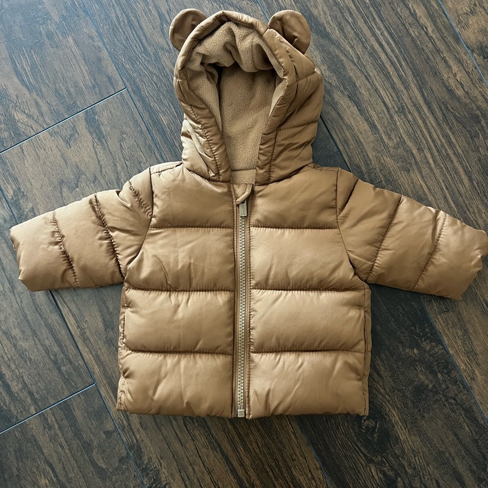 Old navy Brown Puffer Jacket with Bear Ears